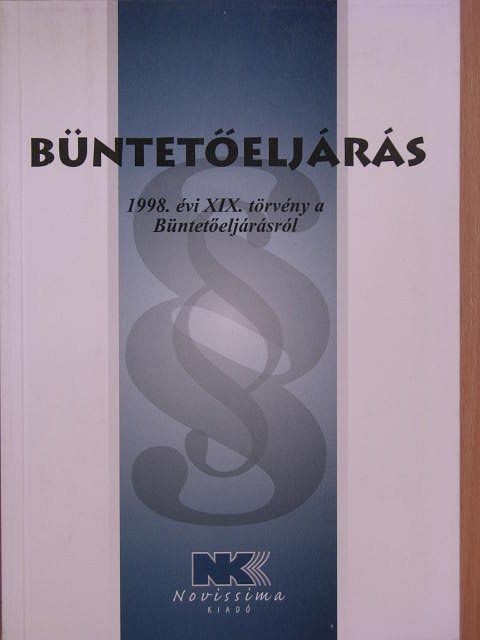 Büntetőeljárás [antikvár]