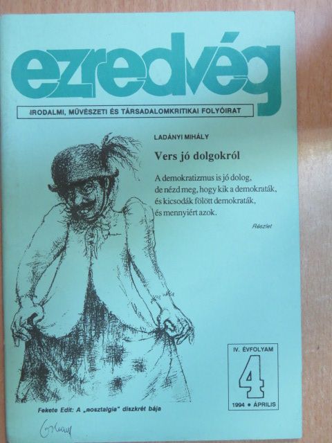 Baranyi Ferenc - Ezredvég 1994. április [antikvár]