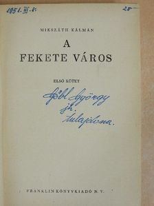Mikszáth Kálmán - A fekete város I-III. [antikvár]