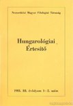 Jankovics József - Hungarológiai Értesítő 1981. III. évfolyam 1-2. szám [antikvár]