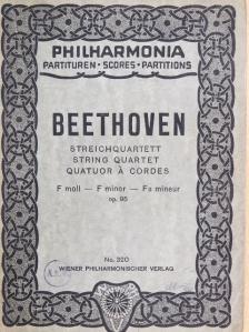 Beethoven - Streichquartett F moll [antikvár]