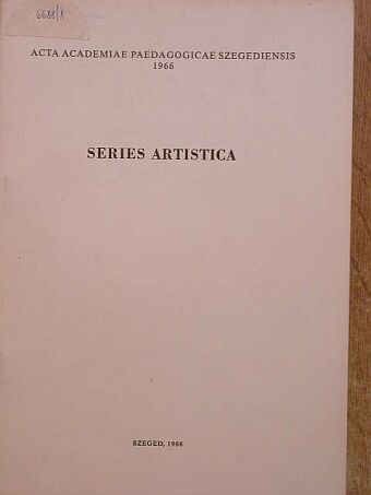 Kávássy Sándor - Series artistica [antikvár]