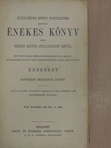 Közönséges isteni tiszteletre rendelt énekes könyv [antikvár]