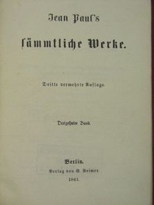 Jean Paul - Jean Paul's sämmtliche Werke 13-14. (Gótbetűs) [antikvár]