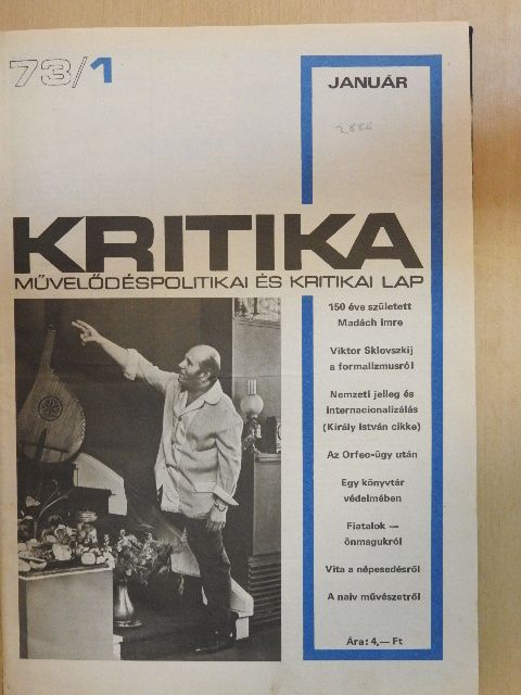 Abody Béla - Kritika 1973. (nem teljes évfolyam) [antikvár]