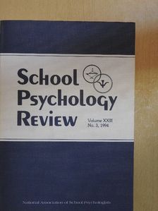 Bonnie Grossen - School Psychology Review 3/1994. [antikvár]
