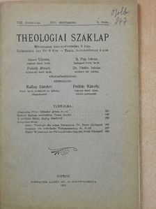 Pröhle Károly - Theologiai szaklap 1910. szeptember [antikvár]
