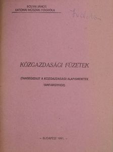 Közgazdasági füzetek II-VII. [antikvár]
