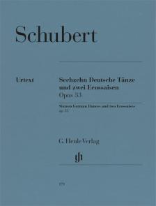 Franz Schubert - SECHSZEHN DEUTSCHE TAENZE UND ZWEI ECOSSAISEN OP.33 FÜR KLAVIER URTEXT