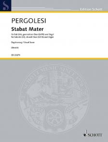 PERGOLESI - STABAT MATER FÜR SOLI (SA), GEMISCHTEN CHOR (SATB) UND ORGEL. ORGELAUSZUG (STERZIK)