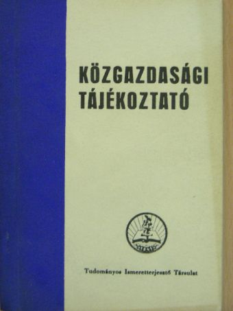 Avar János - Közgazdasági tájékoztató [antikvár]
