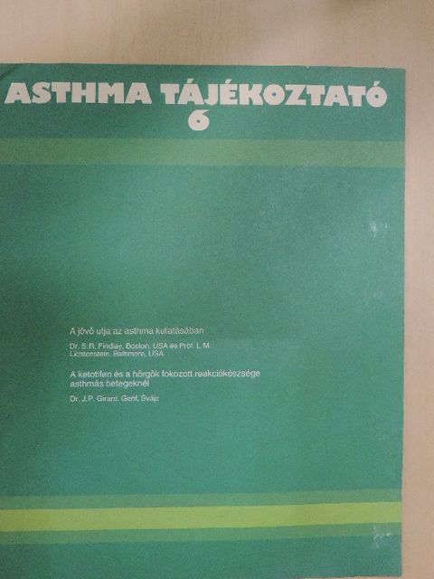 Dr. J. P. Girard - Asthma tájékoztató 6. [antikvár]