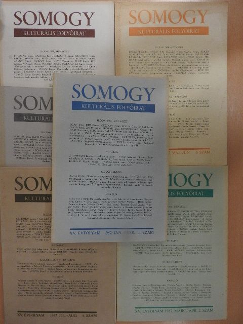 - - Somogy 1987. január-december [antikvár]