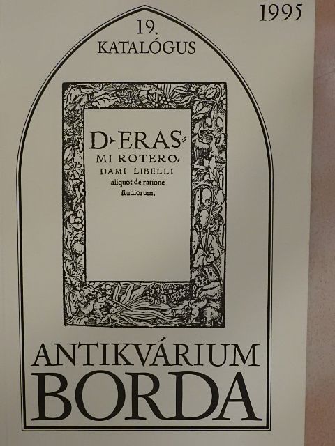 Borda Antikvárium 19. katalógus [antikvár]