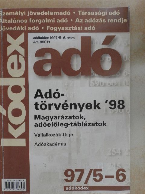 Csathné Solymár Katalin - Adókódex 1997/5-6. [antikvár]
