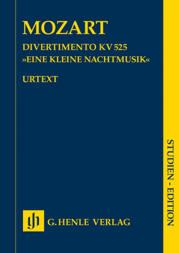 MOZART, W,A, - DIVERTIMENTO KV 525 "EINE KLEINE NACHTMUSIK" STUDIENPARTITUR URTEXT (SEIFFERT)