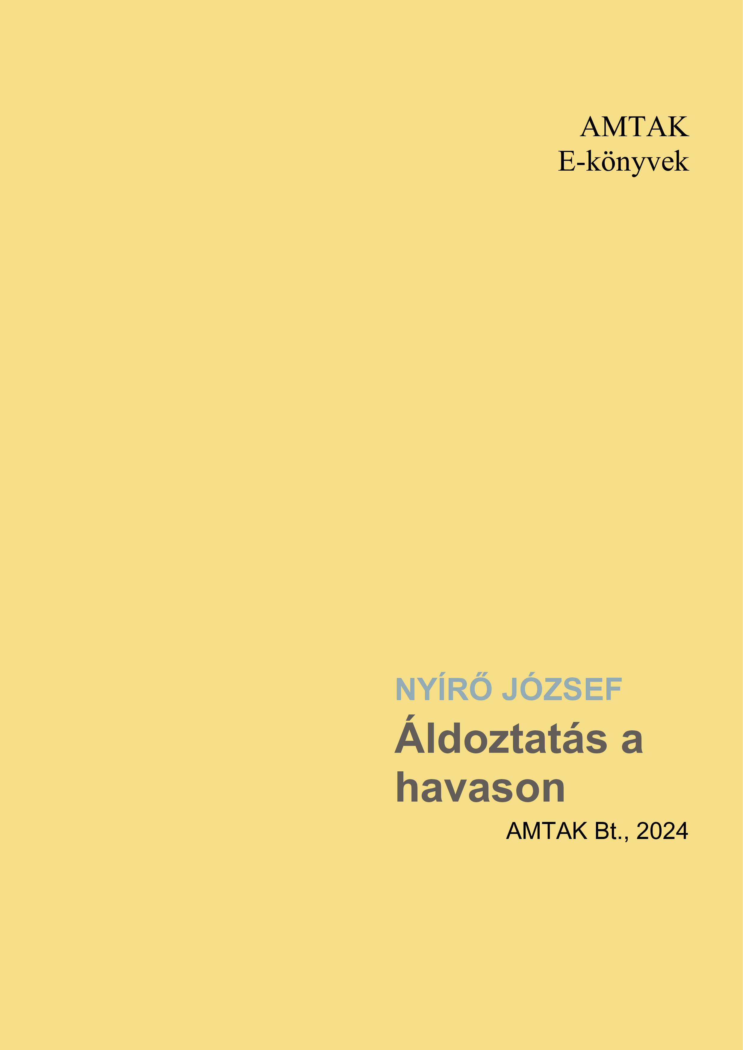 NYÍRŐ JÓZSEF - Áldoztatás a havason [eKönyv: epub, mobi]