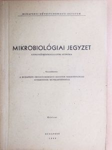 Mikrobiológiai jegyzet [antikvár]
