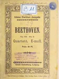 Beethoven - Quartett No. 8. E-moll [antikvár]