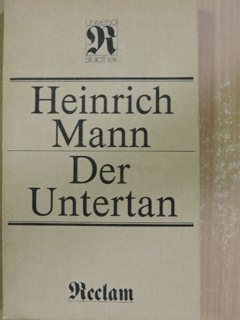 Heinrich Mann - Der Untertan [antikvár]