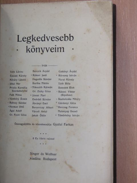 Ábrányi Emil - Legkedvesebb könyveim [antikvár]