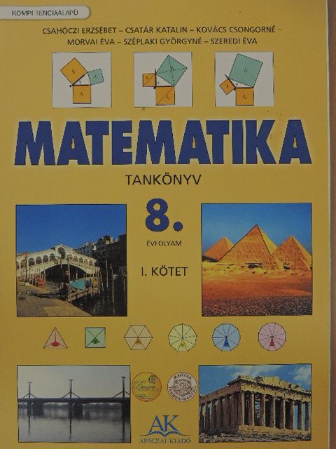 Csahóczi Erzsébet - Matematika tankönyv 8/I. [antikvár]