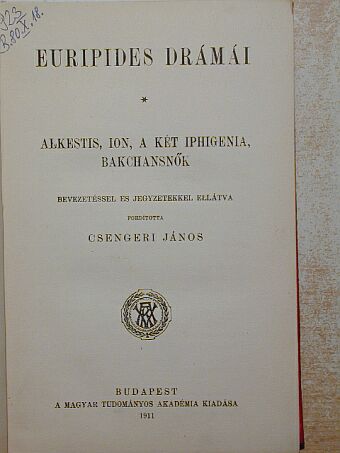 Euripides - Euripides drámái I. [antikvár]