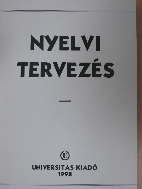 Einar Haugen - Nyelvi tervezés [antikvár]