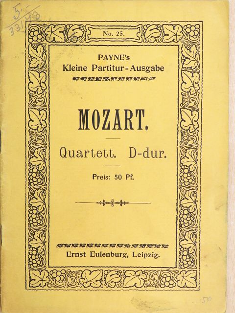 Mozart - Quartett No. 8. D-dur [antikvár]