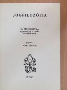 Dr. Moór Gyula - Jogfilozófia [antikvár]