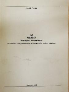 Novák Zoltán - Az MSZMP Budapesti Reformköre [antikvár]