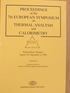 L. Rycerz - Proceedings of the 7th European Symposium on Thermal Analysis and Calorimetry II. (töredék) [antikvár]
