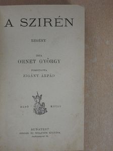 Ohnet György - A szirén I-III. [antikvár]