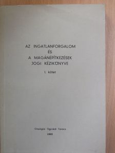 Dr. Matuz György - Az ingatlanforgalom és a magánépítkezések jogi kézikönyve I. (töredék) [antikvár]