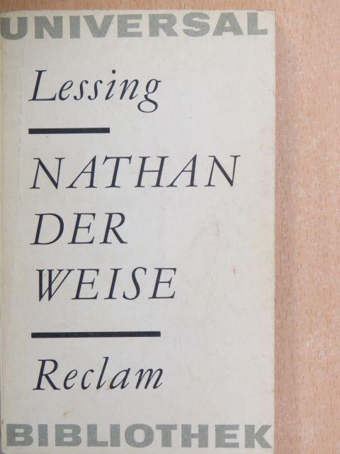 Gotthold Ephraim Lessing - Nathan der Weise [antikvár]
