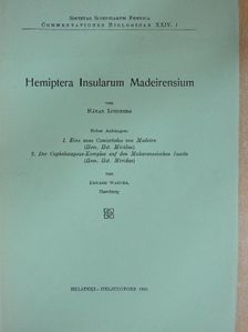 Eduard Wagner - Hemiptera Insularum Madeirensium [antikvár]