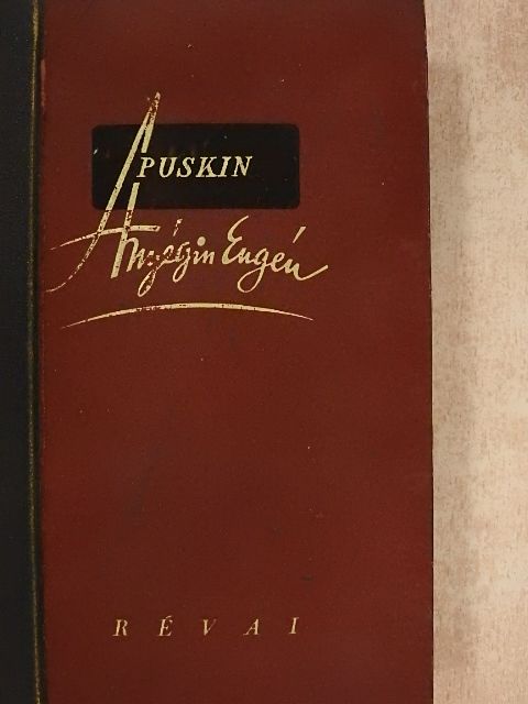 Puskin Sándor - Anyégin Eugén [antikvár]