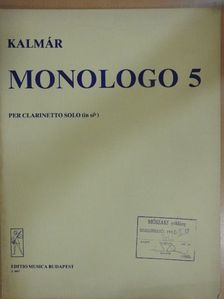 Kalmár László - Monologo 5 [antikvár]