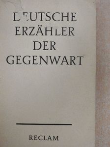 Hans Bender - Deutsche Erzähler der Gegenwart [antikvár]