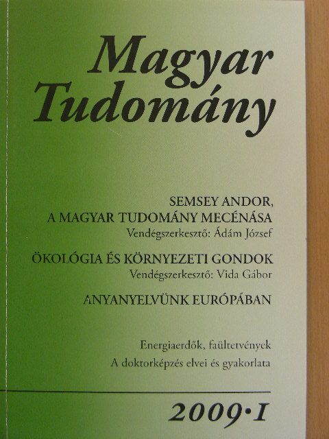 Ádám József - Magyar Tudomány 2009/1. [antikvár]