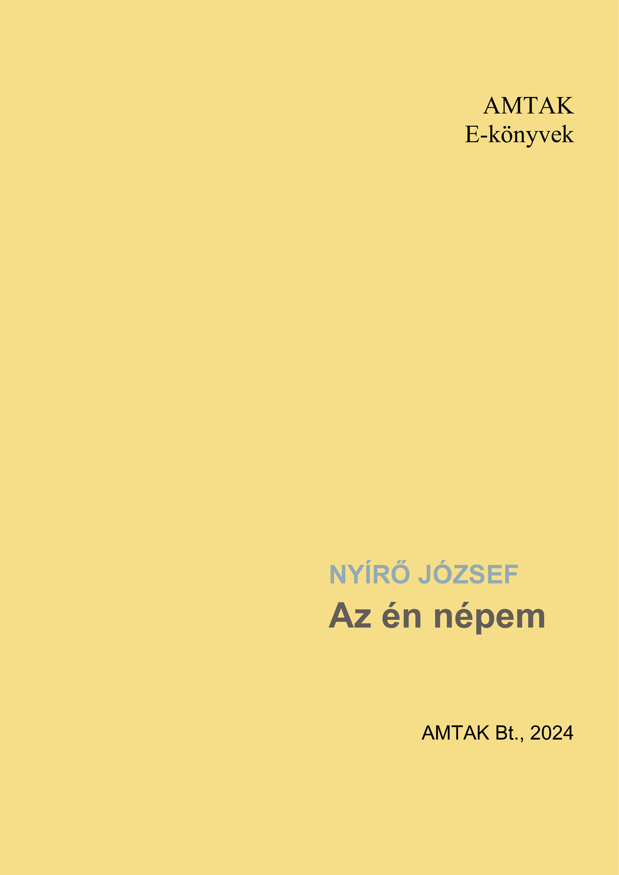 NYÍRŐ JÓZSEF - Az én népem [eKönyv: epub, mobi]
