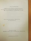 Proceedings of the Round Table Conference on Chemical Analysis of Narcotics and Dependence Causing Drugs [antikvár]