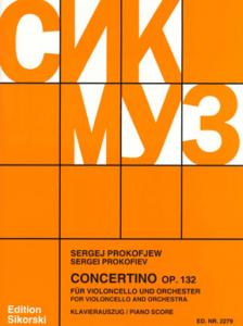 PROKOFJEV / PROKOFJEW - CONCERTINO OP.132 FÜR VIOLONCELLO UND ORCHESTER - KLAVIERAUSZUG -