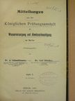 Dr. Busch - Mitteilungen aus der Königlichen Prüfungsanstalt für Wasserversorgung und Abwässerbeseitigung zu Berlin V. [antikvár]