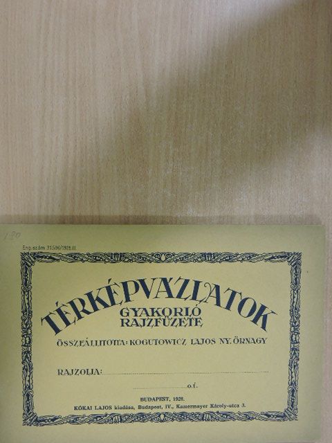 Térképvázlatok gyakorló rajzfüzete [antikvár]