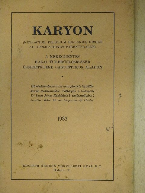 Karyon [antikvár]