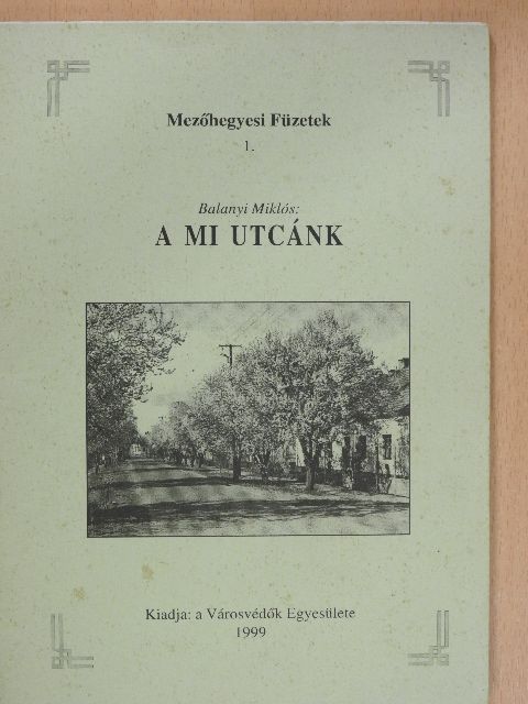 Balanyi Miklós - A mi utcánk [antikvár]