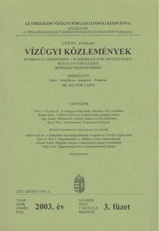 Dr. Szlávik Lajos - Vízügyi közlemények 2003/3. [antikvár]