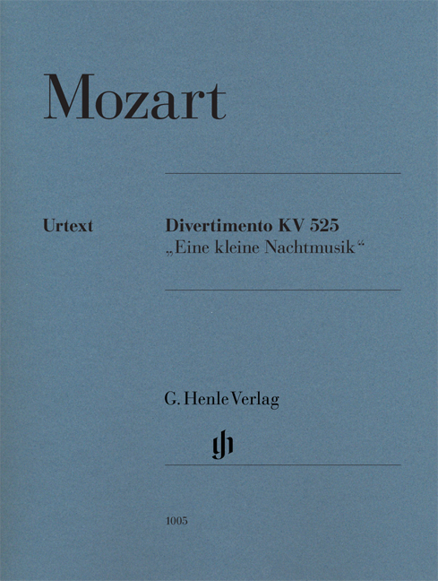 MOZART, W,A, - DIVERTIMENTO KV 525 "EINE KLEINE NACHTMUSIK" FÜR STREICHQUINTETT URTEXT (SEIFFERT), STIMMEN