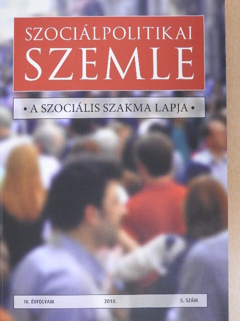 Elekes Zoltán - Szociálpolitikai szemle 2018/5. [antikvár]